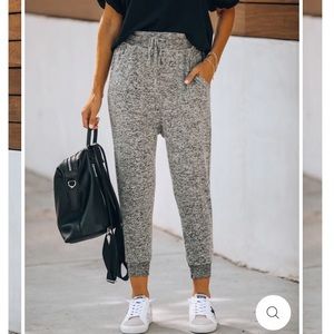 Vici Spend Quality Time Pocketed Knit Joggers